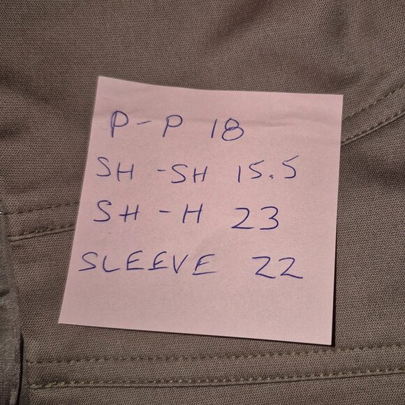 Bedo Darker Tan Fitted Cotton Blazer (M) - Picture 9 of 9